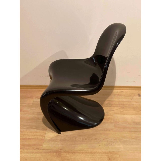 Panton Cantilever Chair in Black Pu by Verner Panton, Germany, 1971 For Sale - Image 3 of 18