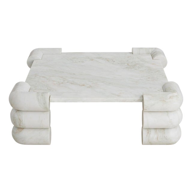Circuit Marble Cocktail Table For Sale