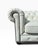 White Leather Chesterfield Club Chair | Tufted Chair-and-a-Half | Nailhead Trim & Bun Feet For Sale - Image 4 of 7