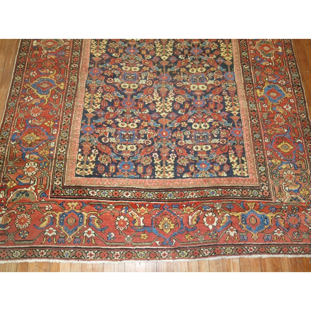 Traditional Antique Mahal Rug - 6'10" x 12'3" For Sale - Image 3 of 10