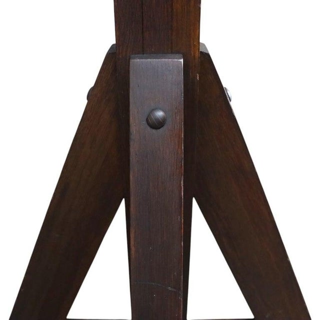 Stickley Stickley Style Arts & Crafts Oak Hat & Coat Rack C1920 For Sale - Image 4 of 8