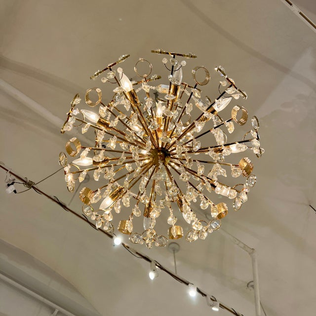 Modern 1970s Decorative fifteen light chandelier by Rejmyre For Sale - Image 3 of 5