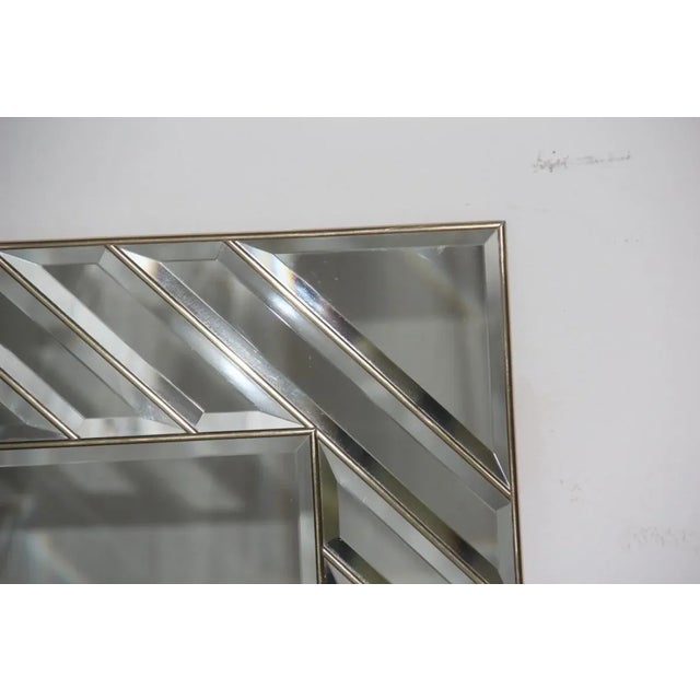 Mid-Century Italian Brass and Crystal Mirror, 1970s For Sale - Image 6 of 12