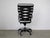 Black Italian Canasta Desk Chair by Paolo Parigi for Heron Parigi, 1980s For Sale - Image 8 of 13