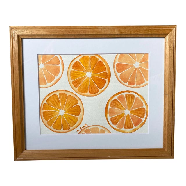 Original Watercolor Painting - Oranges For Sale