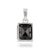 Metal Modernist 2.69ct Emerald-Cut Black Diamond Solitaire Pendant in 14k White Gold For Sale - Image 7 of 13