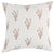 Mid-Century Modern Schumacher x Johnson Hartig Stora Embroidery 22" Pillow in Ivory For Sale - Image 3 of 3
