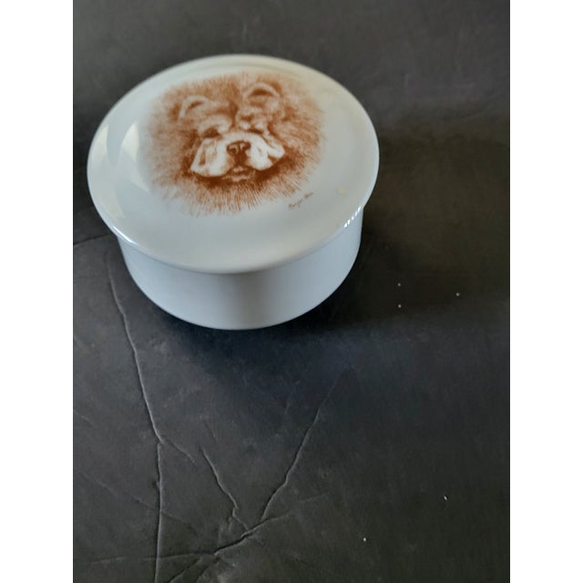 Great little antique porcelain box from the early 1900's. It is made of porcelain and hand painted. The mark on the...