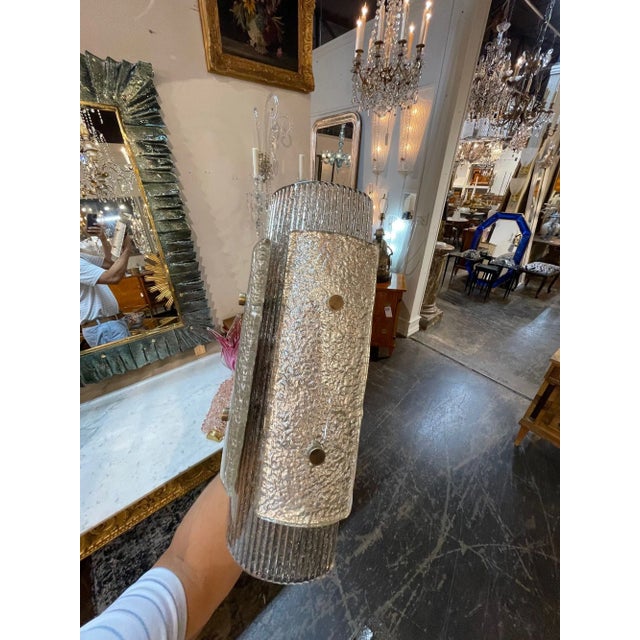 2000 - 2009 Murano Layered Sconces For Sale - Image 5 of 7