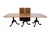 VINTAGE ANTIQUE Solid Banded Mahogany Traditional Chippendale Style 152" Triple Pedestal Dining Table 30.75" High All 3...