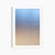 This contemporary minimalist fine art photography print features soft hues of blue, purple and peach with subtle textures...