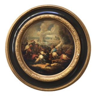 After Salvator Rosa, Cavalry Battle, 2006, Oil on Canvas, Framed For Sale