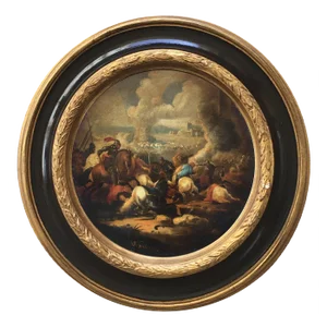 After Salvator Rosa, Cavalry Battle, 2006, Oil on Canvas, Framed
