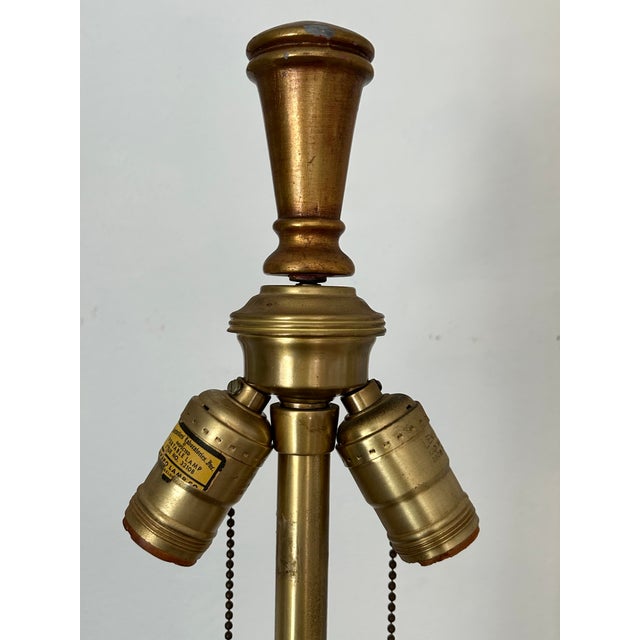 Mid-Century Italian Sheaf of Wheat Gilt Table Lamp by the Marbro Lamp Co For Sale - Image 9 of 14