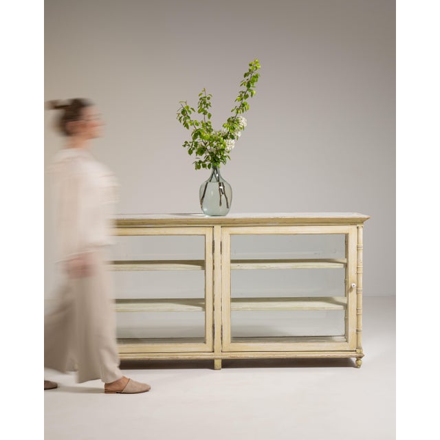 Faux Bamboo Display Vitrine, Antique, France, Early 20th Century For Sale - Image 4 of 16