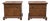 Pair of Thomasville Mid-Century Wood Nightstands For Sale