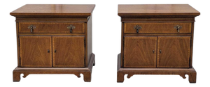 Pair of Thomasville Mid-Century Wood Nightstands