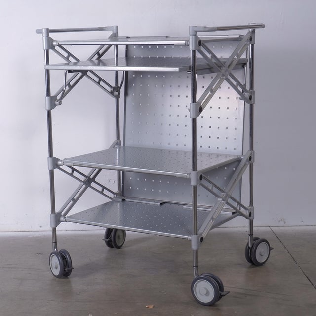 Antonio Citterio Kartell Oxo Trolley Computer Cart by Antonio Citterio, Attributed For Sale - Image 4 of 5