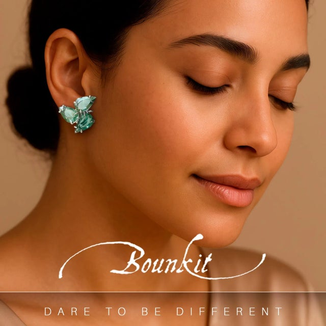 Metal Charleston Earrings Clip On- 2 Pieces For Sale - Image 7 of 7