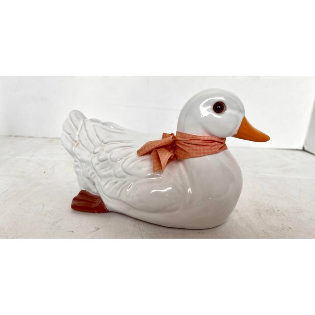 1980s Glazed Terra Cotta Ducks by Earth Needs Ltd. - A Pair For Sale - Image 9 of 14