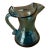 Rainbow Art Glass Hand-Blown Cerulean Blue Mini Pitcher / Creamer — Huntington, Wv, C. 1954–1973 For Sale