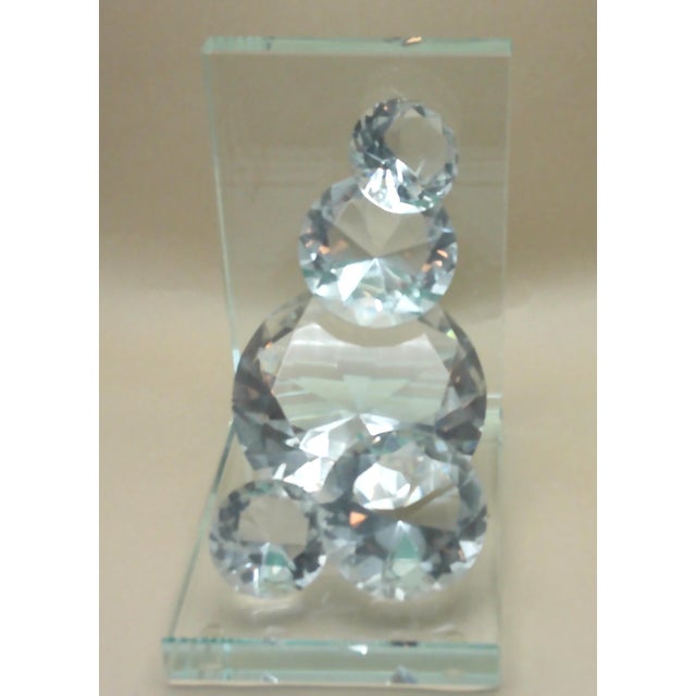 Glass Vintage Crystal Bookends Very Sparkly For Sale - Image 7 of 10