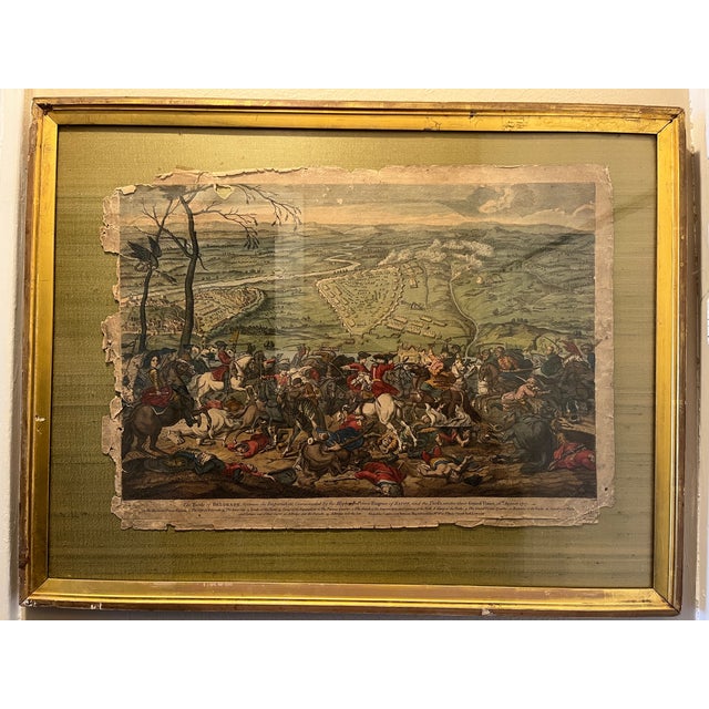 1717 Battle of Belgrade Hand-Colored Engraving Prince Eugene of Savoy For Sale - Image 9 of 11