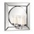 The Lula Mirror features a square mirrored frame set around a round mirror. The mirrored frame on this piece has a small...