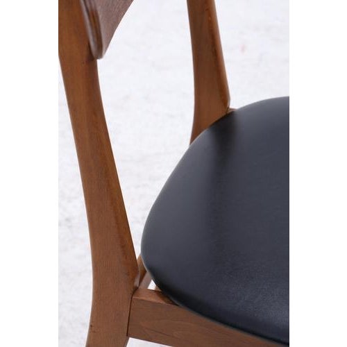 Mid-Century Danish Teak and Leather Chairs from Farstrup Møbler, Set of 4 For Sale - Image 10 of 16