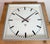 Gray Large Grey Square Wall Clock from Pragotron, 1970s For Sale - Image 8 of 17