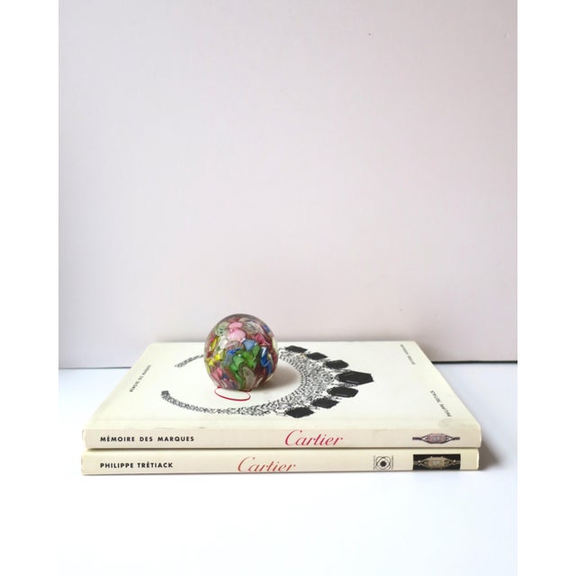 Italian Murano Art Glass Sphere Paperweight For Sale In New York - Image 6 of 9