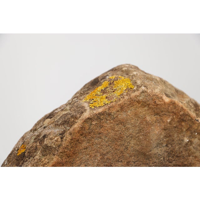 19th Century Large Buddha Votive Plaque, Sandstone on Metal Stand, India For Sale - Image 14 of 17