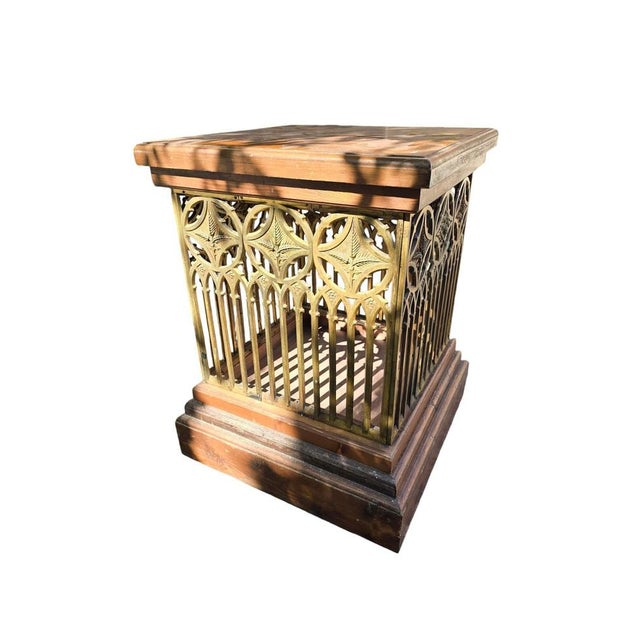 19th Century Neo-Gothic Pedestal, 1890s For Sale - Image 15 of 18