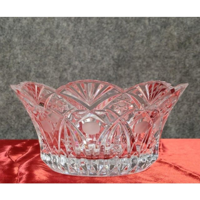 Cut Crystal Bowl by Klein Michel for Baccarat, 1950s For Sale - Image 6 of 8