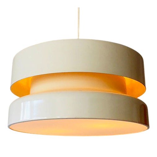 Vintage Danish Lamp in Metal and Acrylic, 1970s For Sale