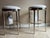 Baker Furniture Minimalist Counter Stool, Polished Nickel Base, Swivel Seat in White Suede - Pair For Sale - Image 15 of 18