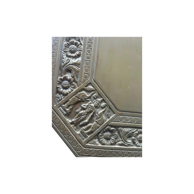 Wood Late 20th Century Carved Elephant Heads and Trunks Game Side Table For Sale - Image 7 of 10