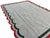 Textile Handmade Woolen Scalloped Edge Rug, Beige With Green and Coral Red Border - 6'x9' For Sale - Image 7 of 11