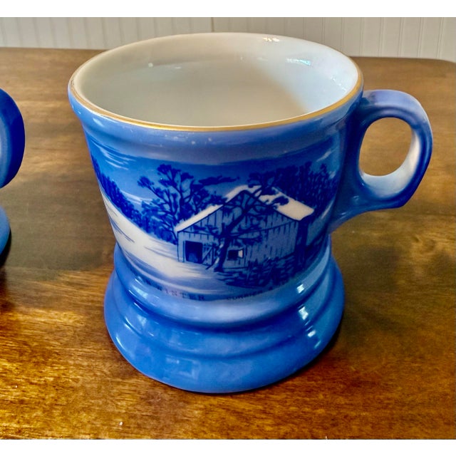 Mid 20th Century Currier & Ives Tea Set - Set of 5 For Sale - Image 11 of 12
