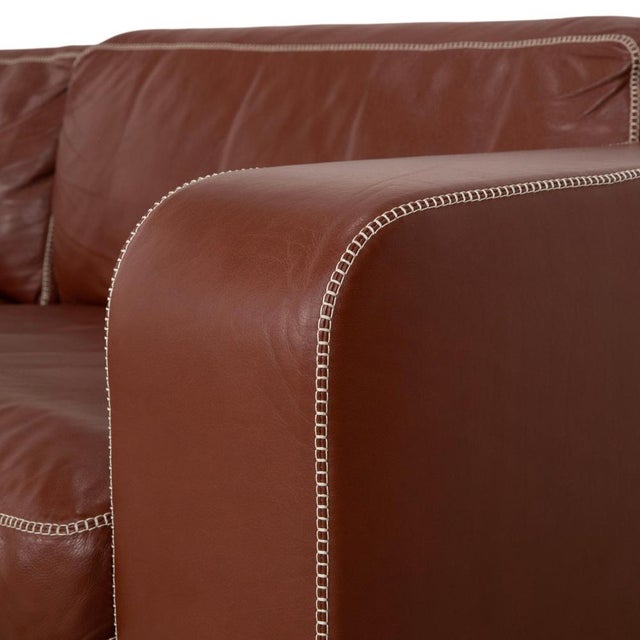 Modern Valentino Corner Sofa in Cognac Leather from Machalke For Sale - Image 3 of 17