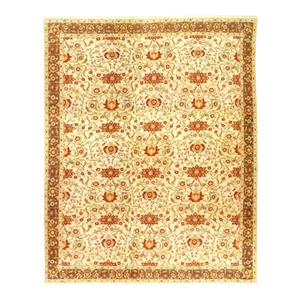 1980s Ivory Color Hand Knotted Egypation Souf Rug