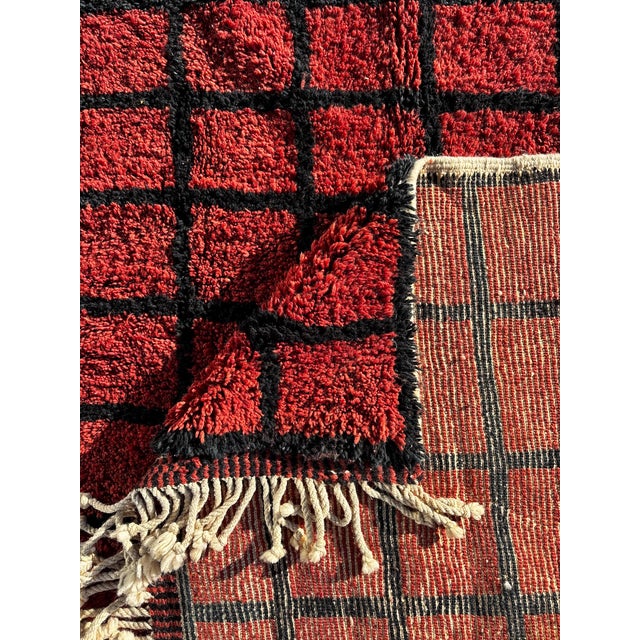 Luxe Berber Moroccan Rug, 1990 For Sale - Image 10 of 11