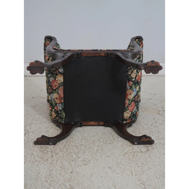 Antique American Empire Clawfoot Mahogany Chair For Sale - Image 18 of 18
