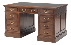 Antique Pedestal Desk in Mahogany, 1900