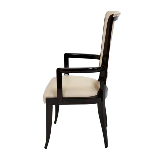 Art Déco French Hochlehner Chairs, 6 without, 2 with Armrests, 1930s, Set of 8 For Sale - Image 15 of 17