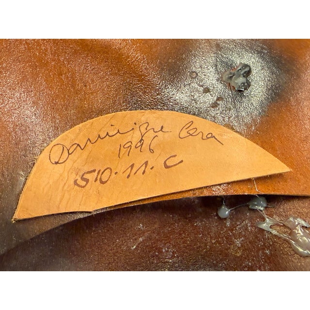 Dominique Caron Handmade Leather Art Mask For Sale - Image 12 of 12