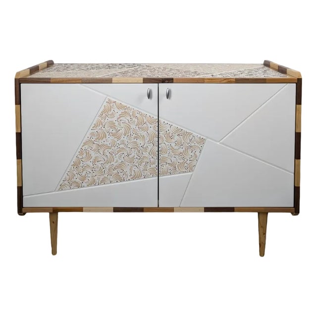 Hand-Decorated Artisan Sideboard by Roberto Maver Design For Sale