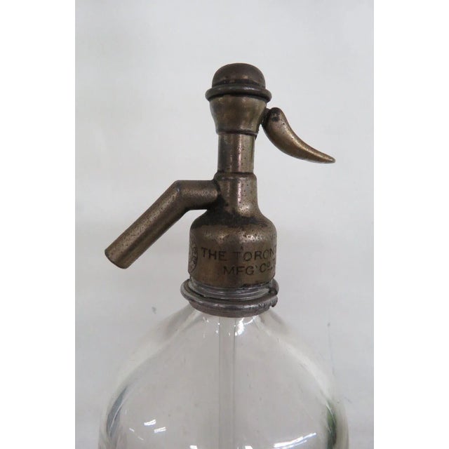Mid 20th Century The Toronto Soda Water Seltzer Clear Glass For Sale - Image 5 of 11