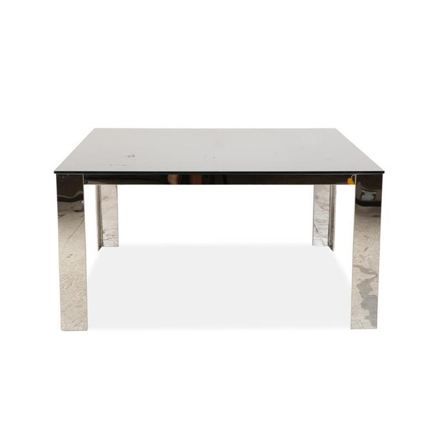 Glas Dining Table in Silver Chrome from Bacher For Sale - Image 11 of 13