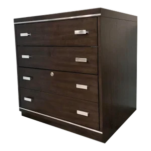 Modern Java Finished Wood Lateral File Cabinet